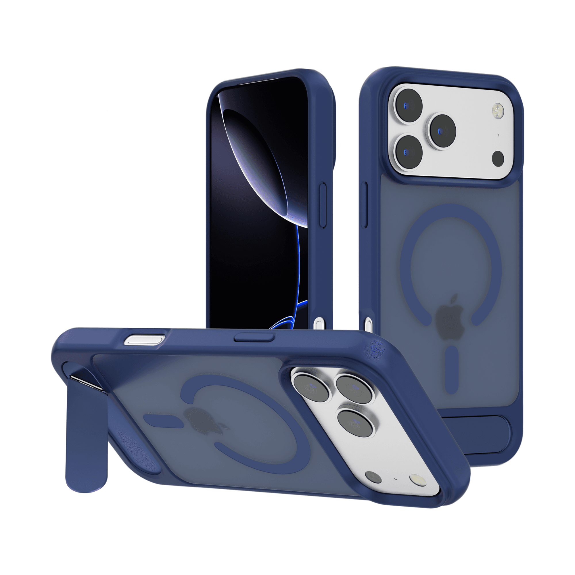 Soft-Touch Acrylic Magnetic Stand Phone Case